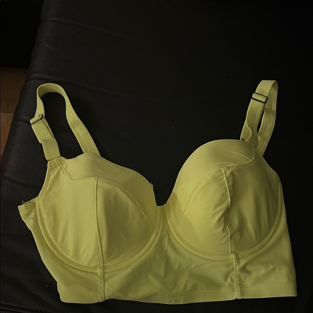 Women’s Longline Underwire Bra - Light Yellow
